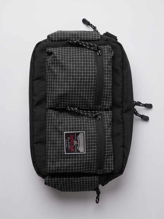 Memento camera bag by SNDRY CLUB — black DSLR and travel messenger bag in ripstop nylon