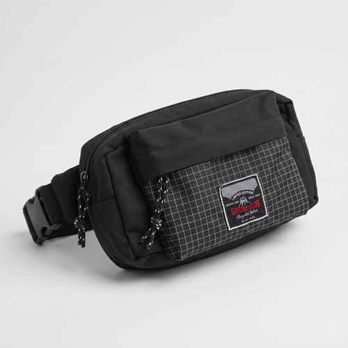 Detour fanny pack by SNDRY CLUB — black crossbody everyday carry in recycled ripstop