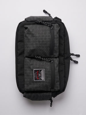 Memento camera bag by SNDRY CLUB — black DSLR and travel messenger bag in ripstop nylon